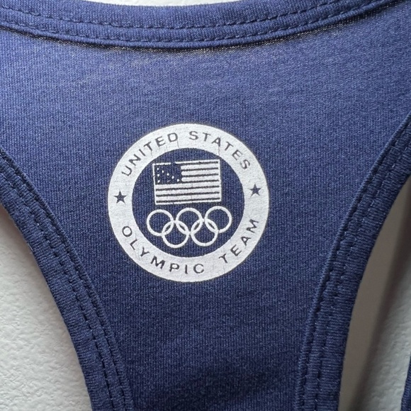 Nike Womens Team USA Racerback Dri-Fit Tank Top Navy Blue 2016 Olympics Shirt XL - Picture 8 of 12